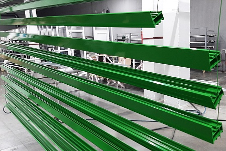 Покраска алюминиевого профиля