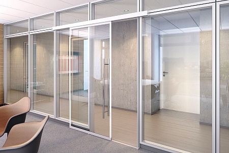 Виды офисных перегородок